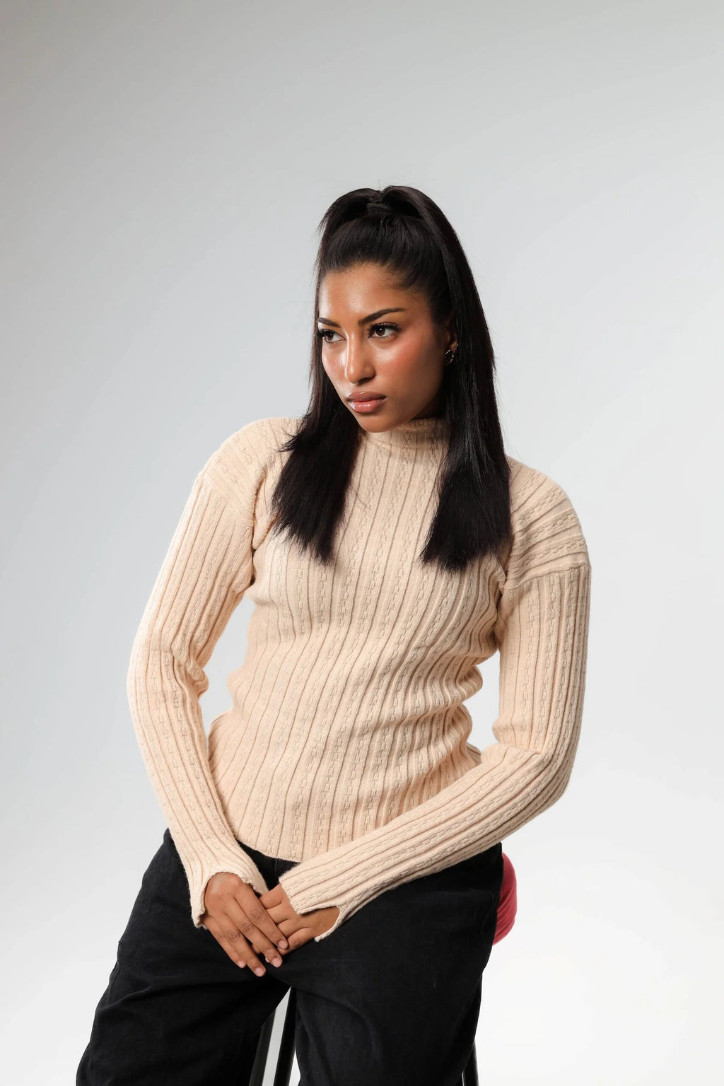 Whisper Knit – Mock Neck