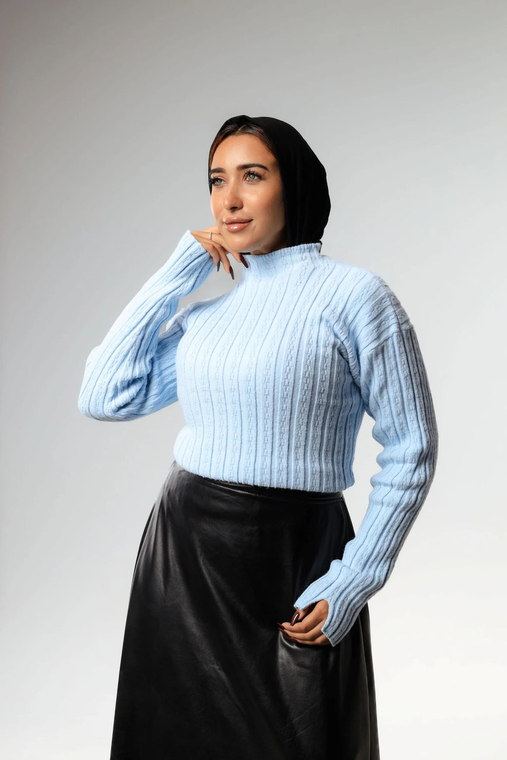 Whisper Knit – Mock Neck