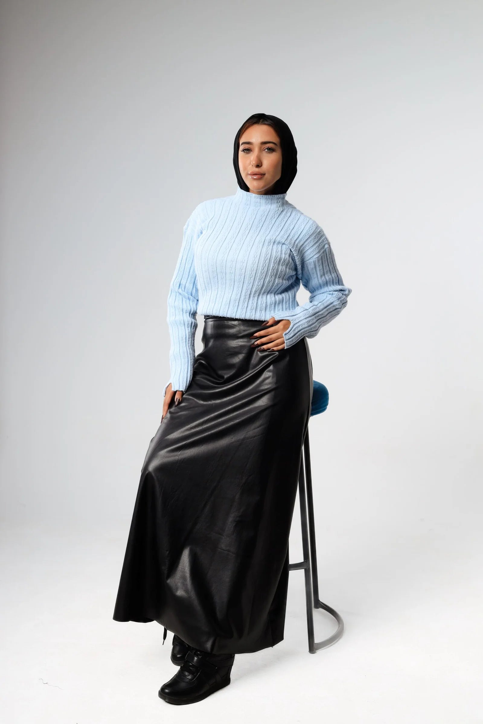 Sleek Leather Skirt