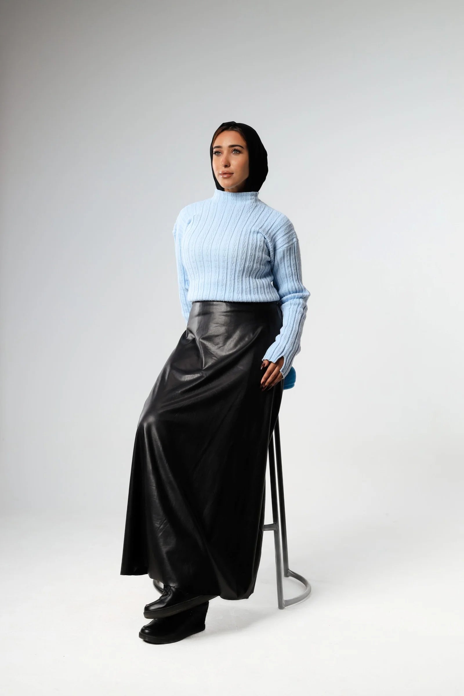 Sleek Leather Skirt