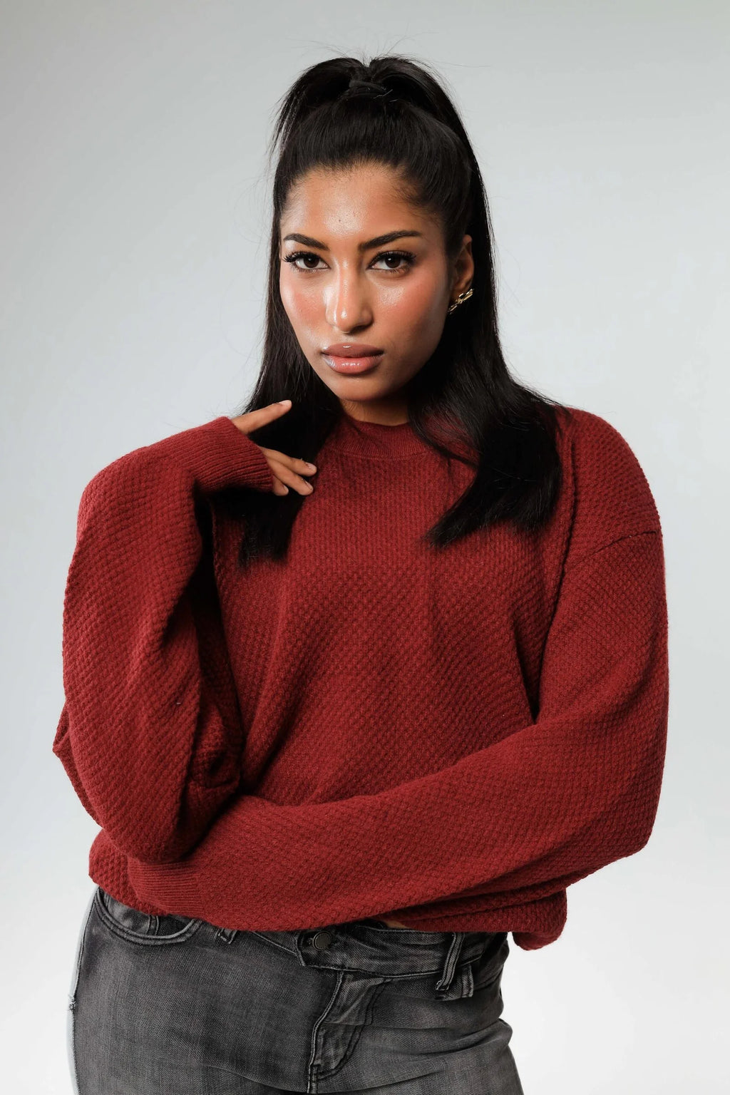 The Terracotta Slouchy Sweater