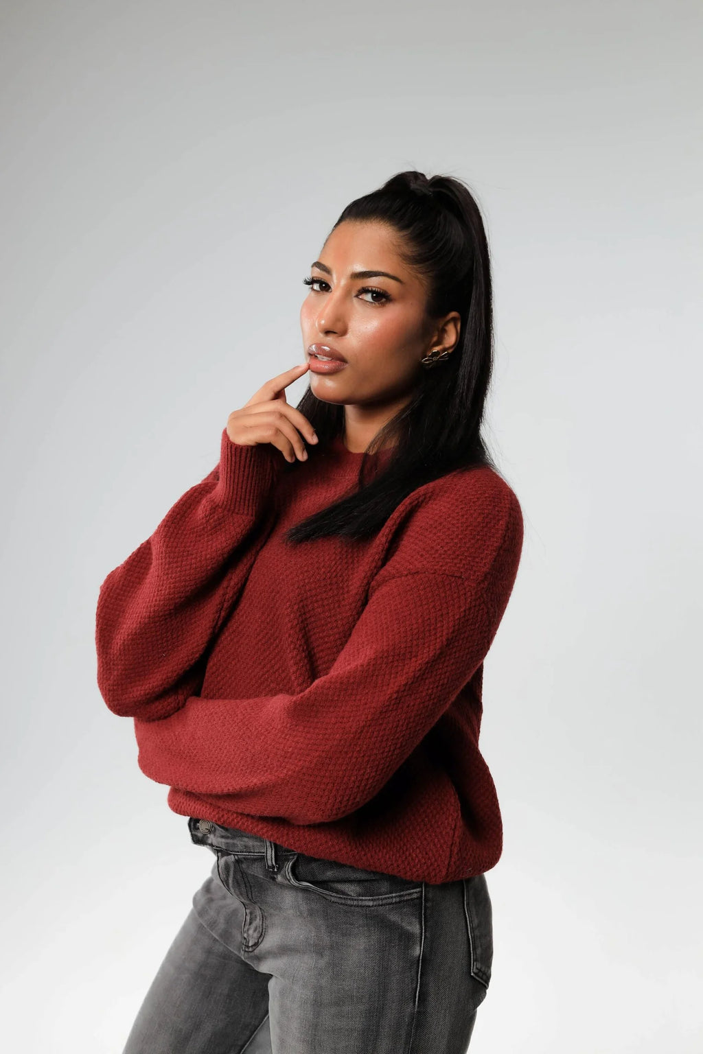 The Terracotta Slouchy Sweater