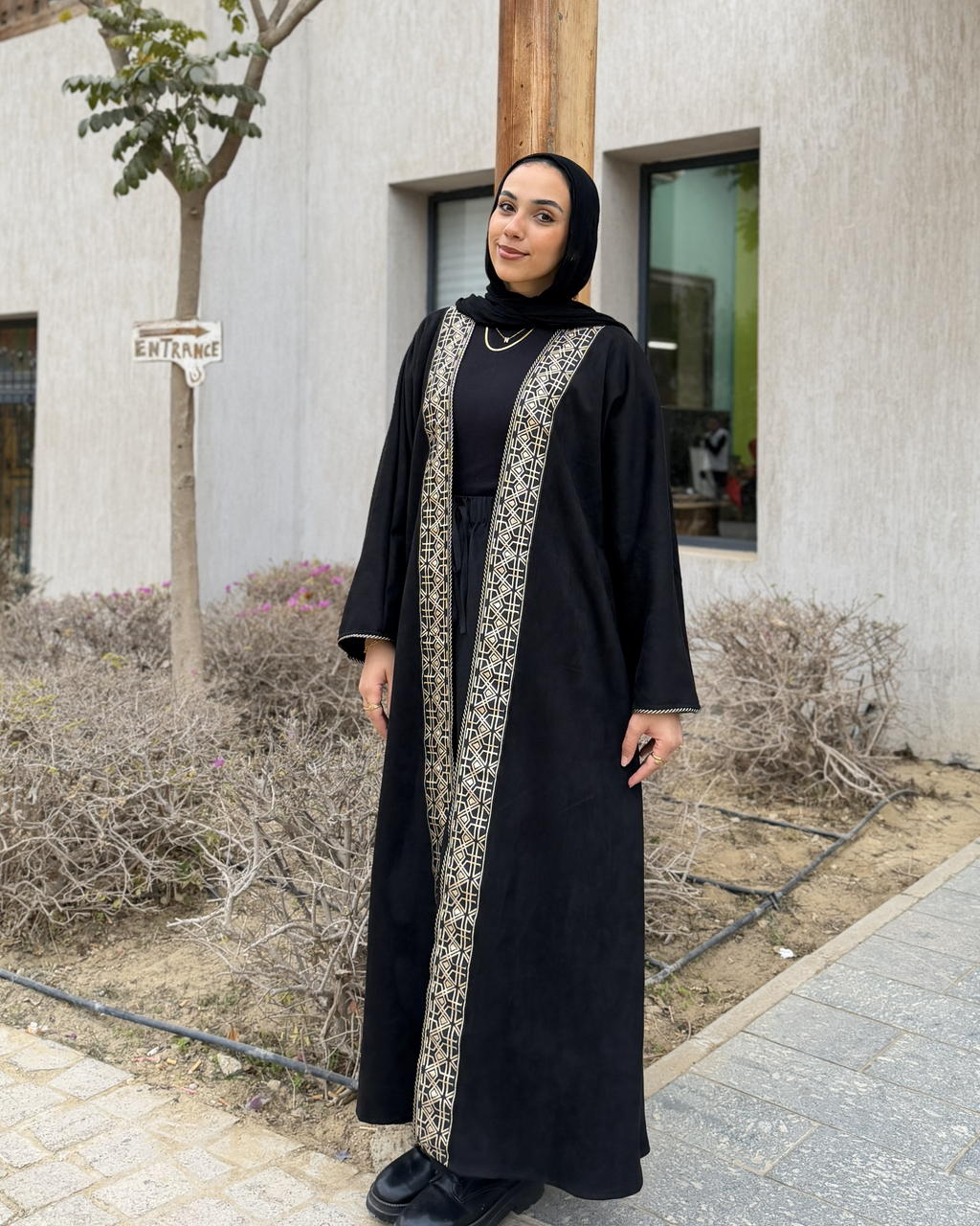 The "Royal Midnight" Suede Kaftan