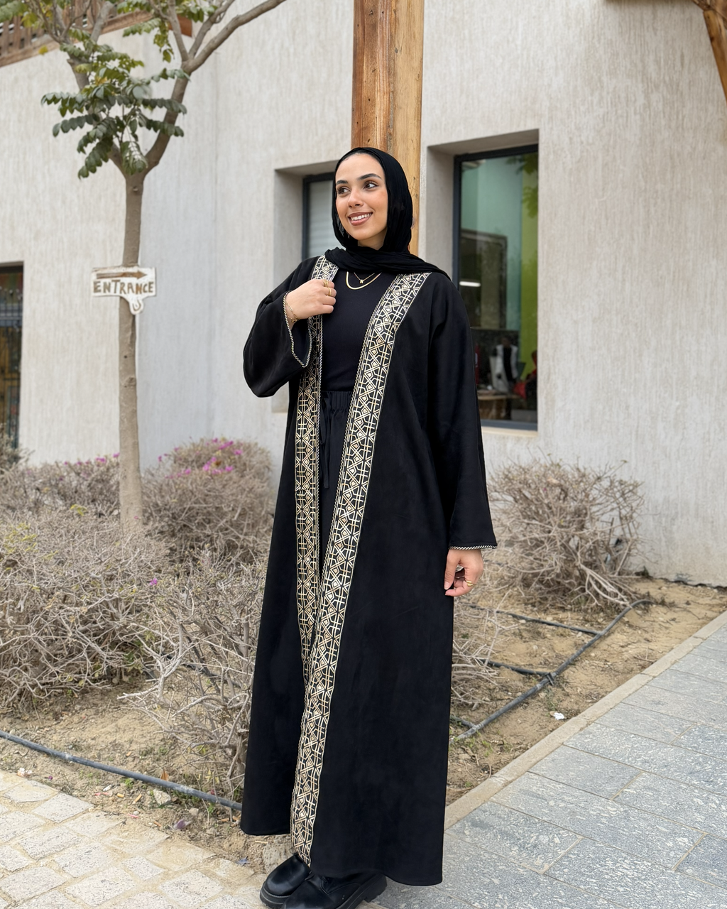 The "Royal Midnight" Suede Kaftan