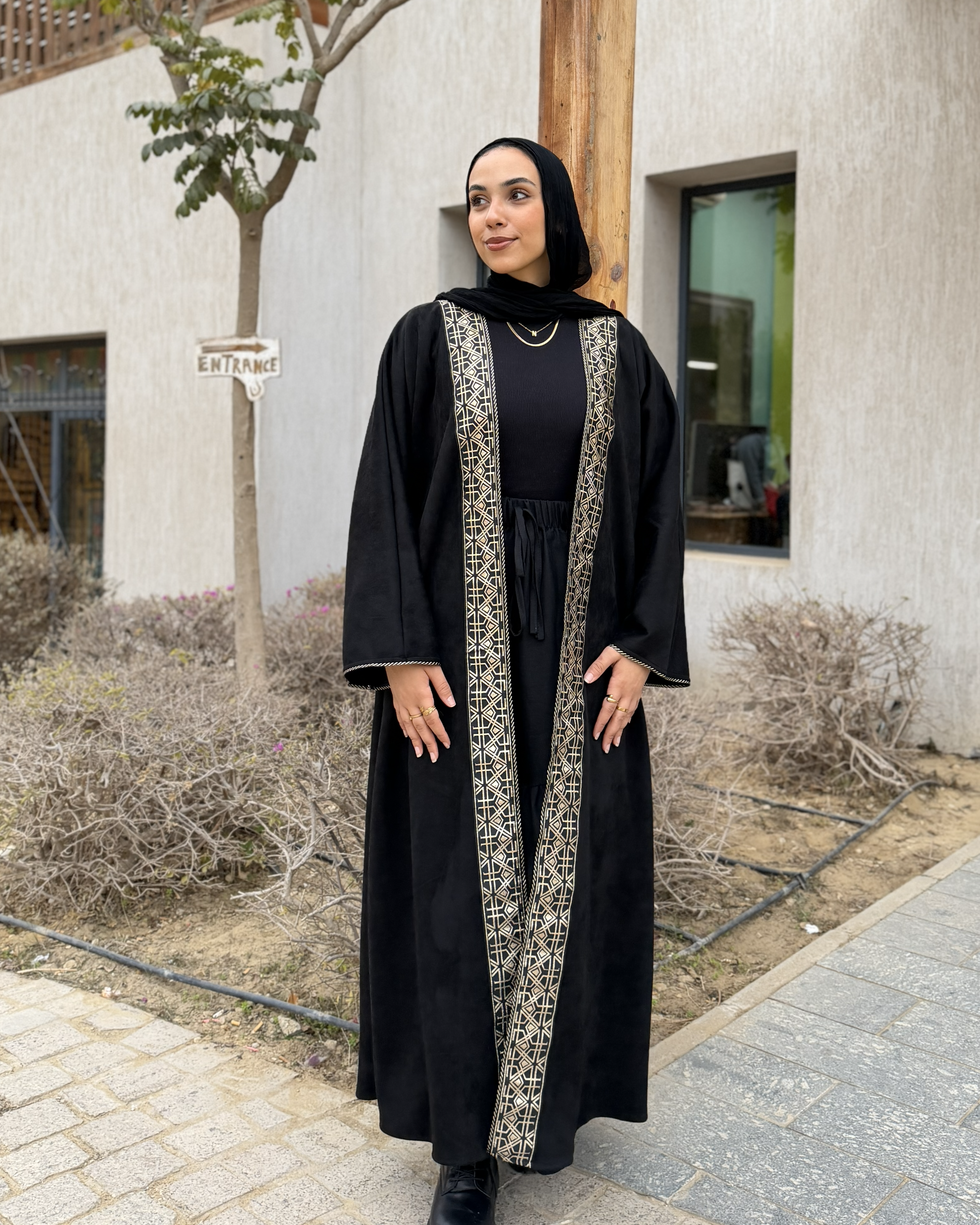 The "Royal Midnight" Suede Kaftan