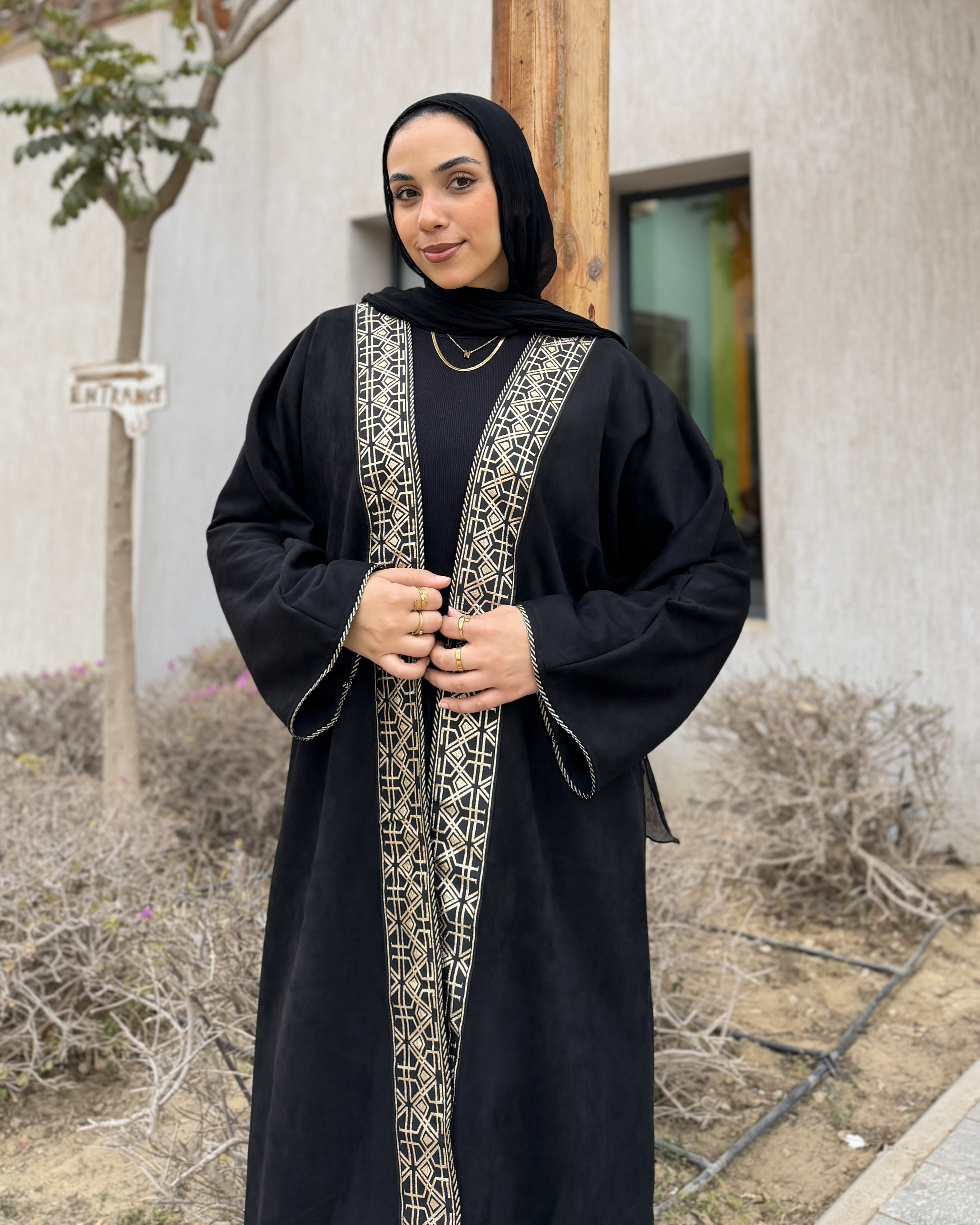 The "Royal Midnight" Suede Kaftan