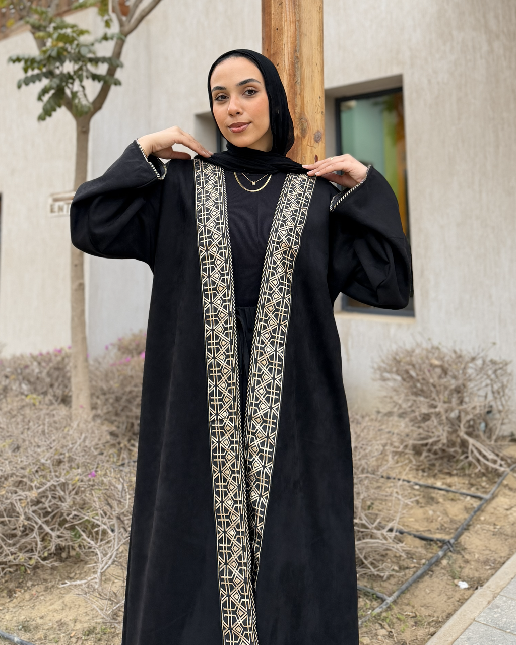 The "Royal Midnight" Suede Kaftan